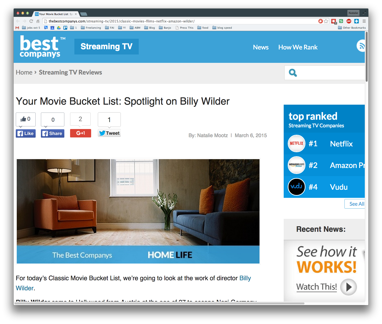 Your Movie Bucket List: Spotlight on Billy Wilder