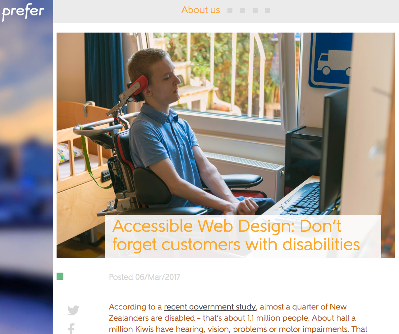 Accessible Web Design: Don’t forget customers with disabilities